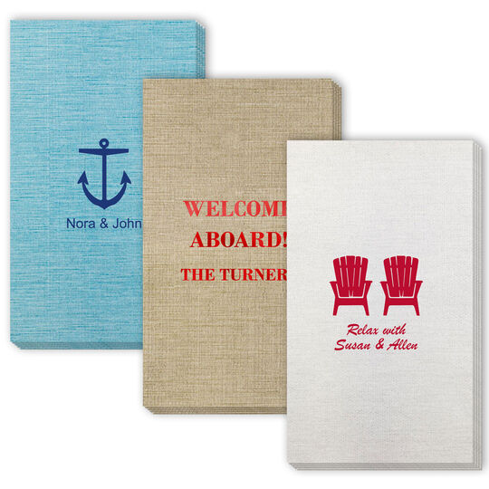 Design Your Own Nautical Theme Bamboo Luxe Guest Towels